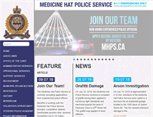 Tablet Screenshot of medicinehatpolice.com